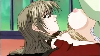 Sexy Bondage Hentai Gets Squeezed Tight and Dildoed Wet Pussy