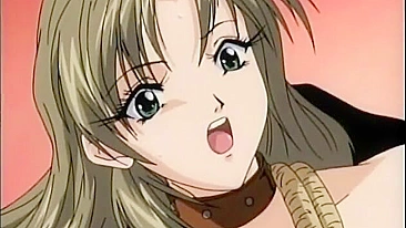 Sexy Bondage Hentai Gets Squeezed Tight and Dildoed Wet Pussy