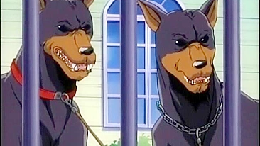 Sexy Bondage Hentai Gets Squeezed Tight and Dildoed Wet Pussy