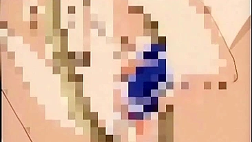 Sexy Bondage Hentai Gets Squeezed Tight and Dildoed Wet Pussy