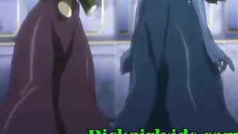 Shemale Fucks Anime Hentai with Giant Tits and Gets Juiced