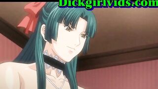 Shemale Jerked and Bareback Fucked in Anime Hentai