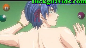 Shemale Jerked and Bareback Fucked in Anime Hentai