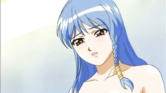 Hentai Self-Squeezing Her Big Boobs and Licking Pussy