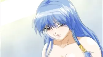 Hentai Self-Squeezing Her Big Boobs and Licking Pussy