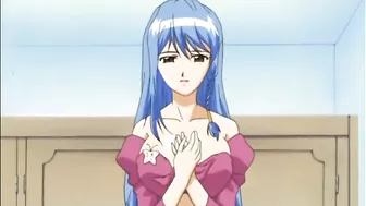 Hentai Self-Squeezing Her Big Boobs and Licking Pussy