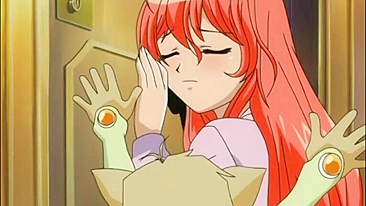 Hentai Self-Squeezing Her Big Boobs and Licking Pussy