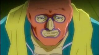 Hentai Bondage with Muzzle and Her Huge Boob Squeeze