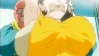 Hentai Bondage with Muzzle and Her Huge Boob Squeeze