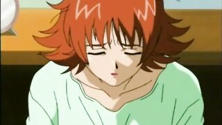 Hentai Bondage with Muzzle and Her Huge Boob Squeeze