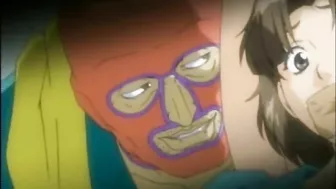 Hentai Bondage with Muzzle and Her Huge Boob Squeeze