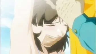 Hentai Bondage with Muzzle and Her Huge Boob Squeeze