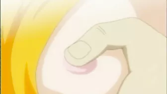 Hentai Bondage with Muzzle and Her Huge Boob Squeeze