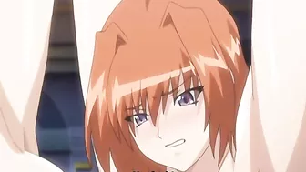 Two Busty Shemales in Hot Anime Fuck Session, featuring big boobs and chains.