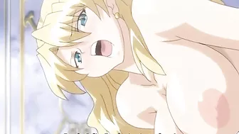Two Busty Shemales in Hot Anime Fuck Session, featuring big boobs and chains.