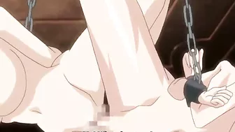 Two Busty Shemales in Hot Anime Fuck Session, featuring big boobs and chains.