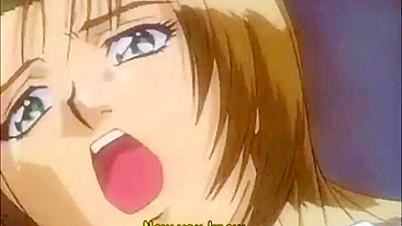 Hentai Schoolgirl's Tits Squeezed in Bondage