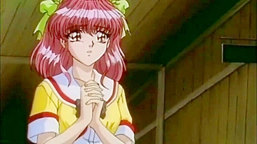 Hentai Schoolgirl's Tits Squeezed in Bondage