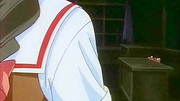 Hentai Schoolgirl's Tits Squeezed in Bondage