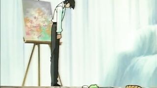 Japanese Anime Bondage - Sucking Cock and Fingering Ass
