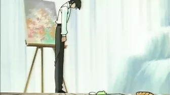 Japanese Anime Bondage - Sucking Cock and Fingering Ass