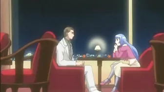 Busty Hentai Redhead Tittyfucks with Dildo and Big Breasts