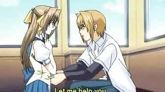 Busty Schoolgirl Gets Hot and Horny with Anime Porn