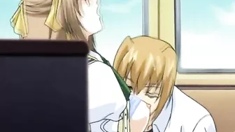 Busty Schoolgirl Gets Hot and Horny with Anime Porn