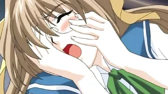 Busty Schoolgirl Gets Hot and Horny with Anime Porn