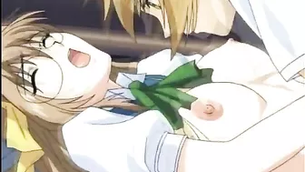 Busty Schoolgirl Gets Hot and Horny with Anime Porn