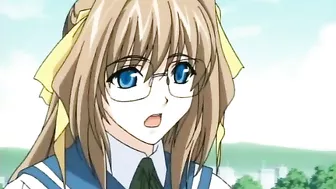 Busty Schoolgirl Gets Hot and Horny with Anime Porn