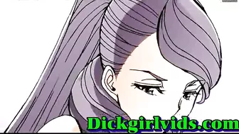 Busty Anime Shemale Fucked Hardcore in Bed