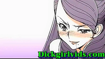 Busty Anime Shemale Fucked Hardcore in Bed