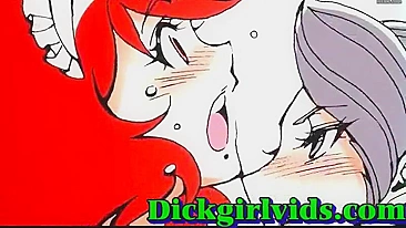 Busty Anime Shemale Fucked Hardcore in Bed