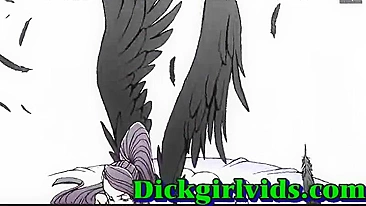 Busty Anime Shemale Fucked Hardcore in Bed