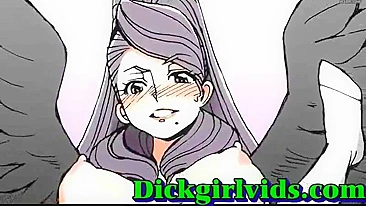 Busty Anime Shemale Fucked Hardcore in Bed