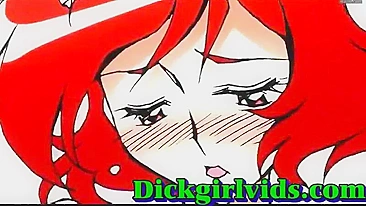 Busty Anime Shemale Fucked Hardcore in Bed