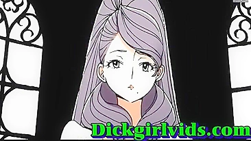 Busty Anime Shemale Fucked Hardcore in Bed