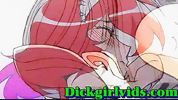 Busty Anime Shemale Fucked Hardcore in Bed