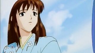 Japanese Hentai Redhead Sucks Big Cock in Anime Oral Sex Scene