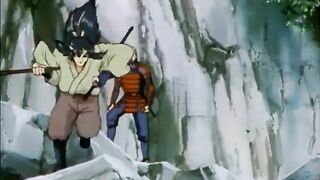 Japanese Hentai Redhead Sucks Big Cock in Anime Oral Sex Scene