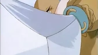 Japanese Hentai Redhead Sucks Big Cock in Anime Oral Sex Scene