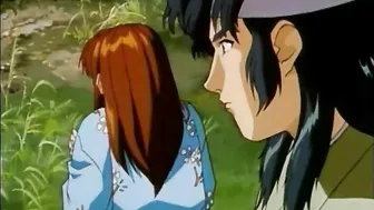 Japanese Hentai Redhead Sucks Big Cock in Anime Oral Sex Scene