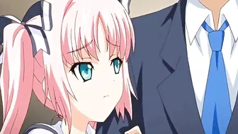 Busty Hentai Coeds Threesome Fucking