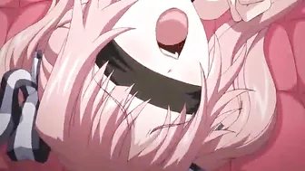 Busty Hentai Coeds Threesome Fucking