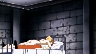 Anime Threesome with Dildoed Pussy and Ropes