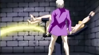 Anime Threesome with Dildoed Pussy and Ropes