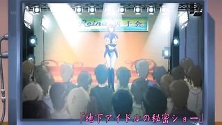 Japanese Beauty Gets Gangbanged in Public Anime Show
