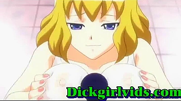 Hardcore Jerk Off for Big Boob Hentai Shemale Toon