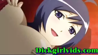 Anime Shemale's Huge Boobs Beg for Masturbation